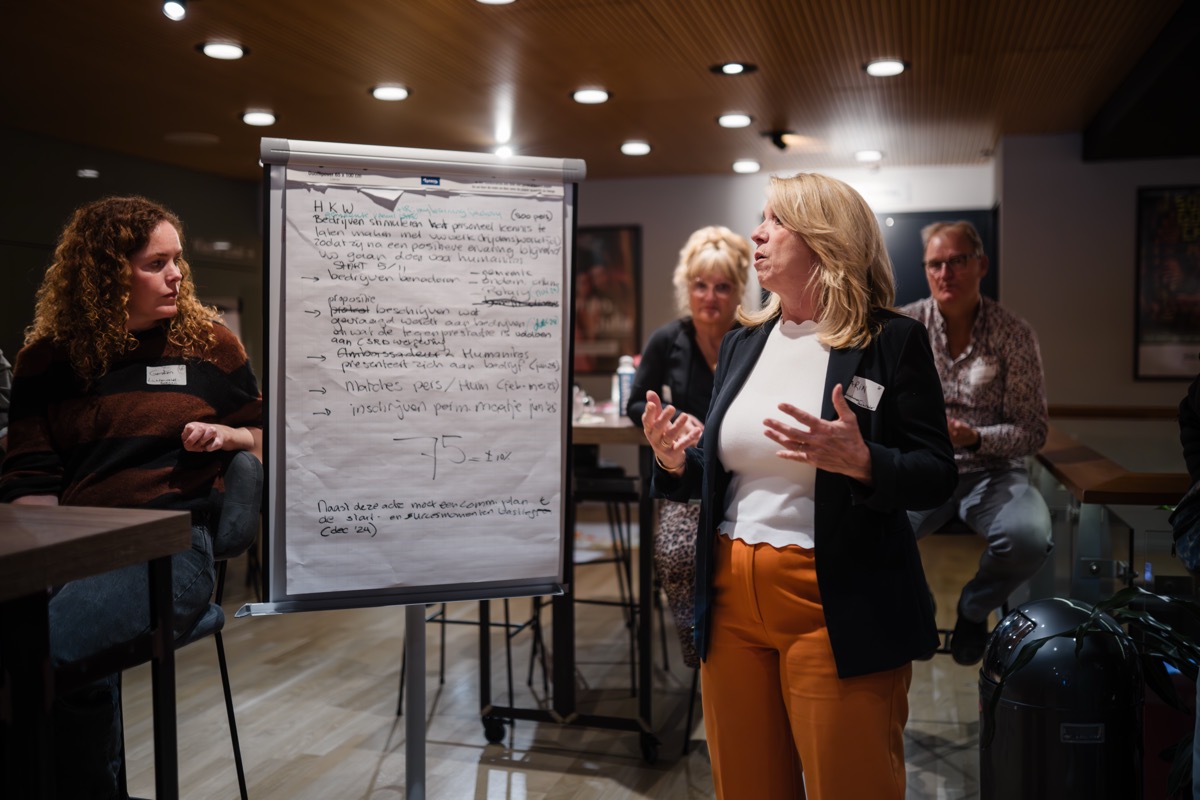 Presenter sharing results