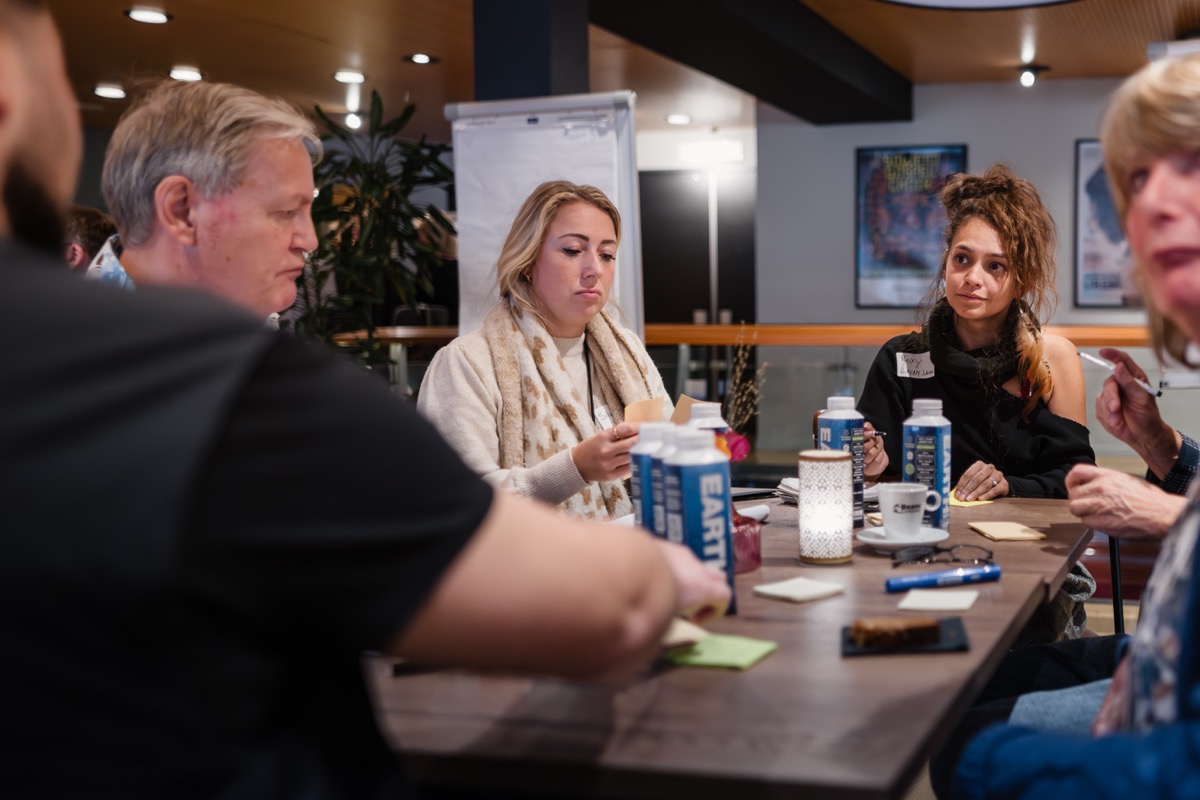 Group working at a table